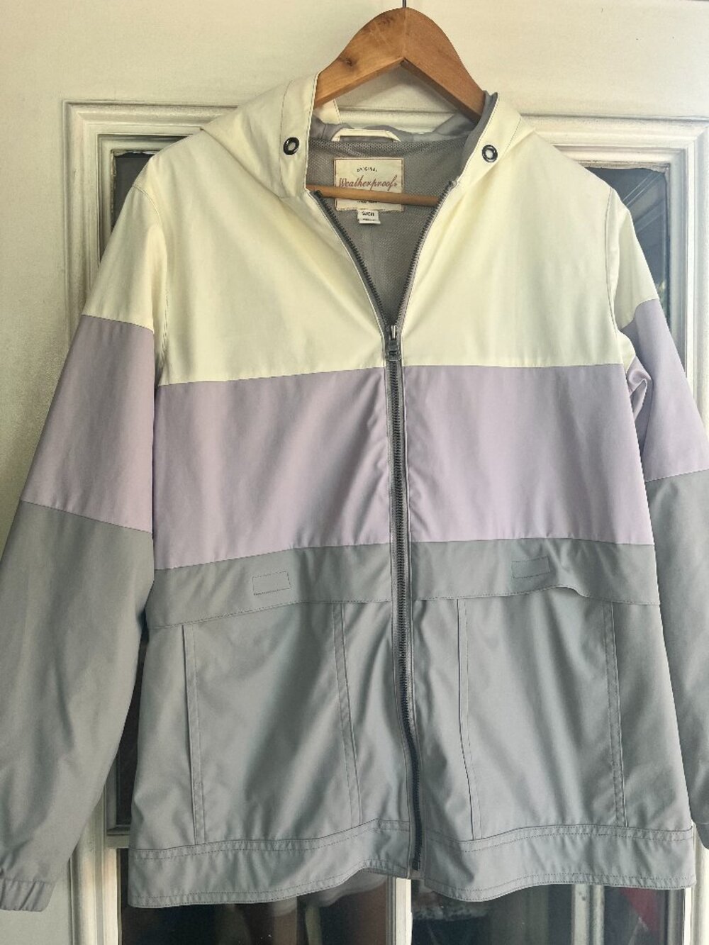 Weatherproof Vintage Women Jacket Sz Small Hootie/ lined pockets/pouch